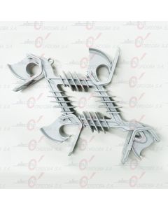 Espaciador polim.angular 33kv c/garras